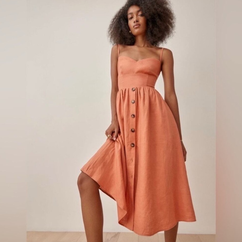 Reformation Cale Linen Dress